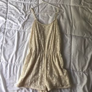 White lace romper